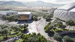 Vista desde otro ángulo, el nuevo Campín