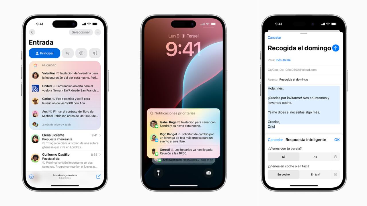 La nueva función Mensajes Prioritarios facilita el acceso a correos urgentes, y Resumir extrae los puntos clave automáticamente.