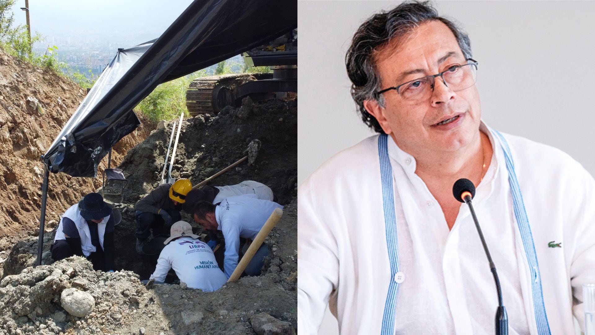 Presidente Gustavo Petro calificó como "una fosa común" a La Escombrera de la Comuna 13 de Medellín.