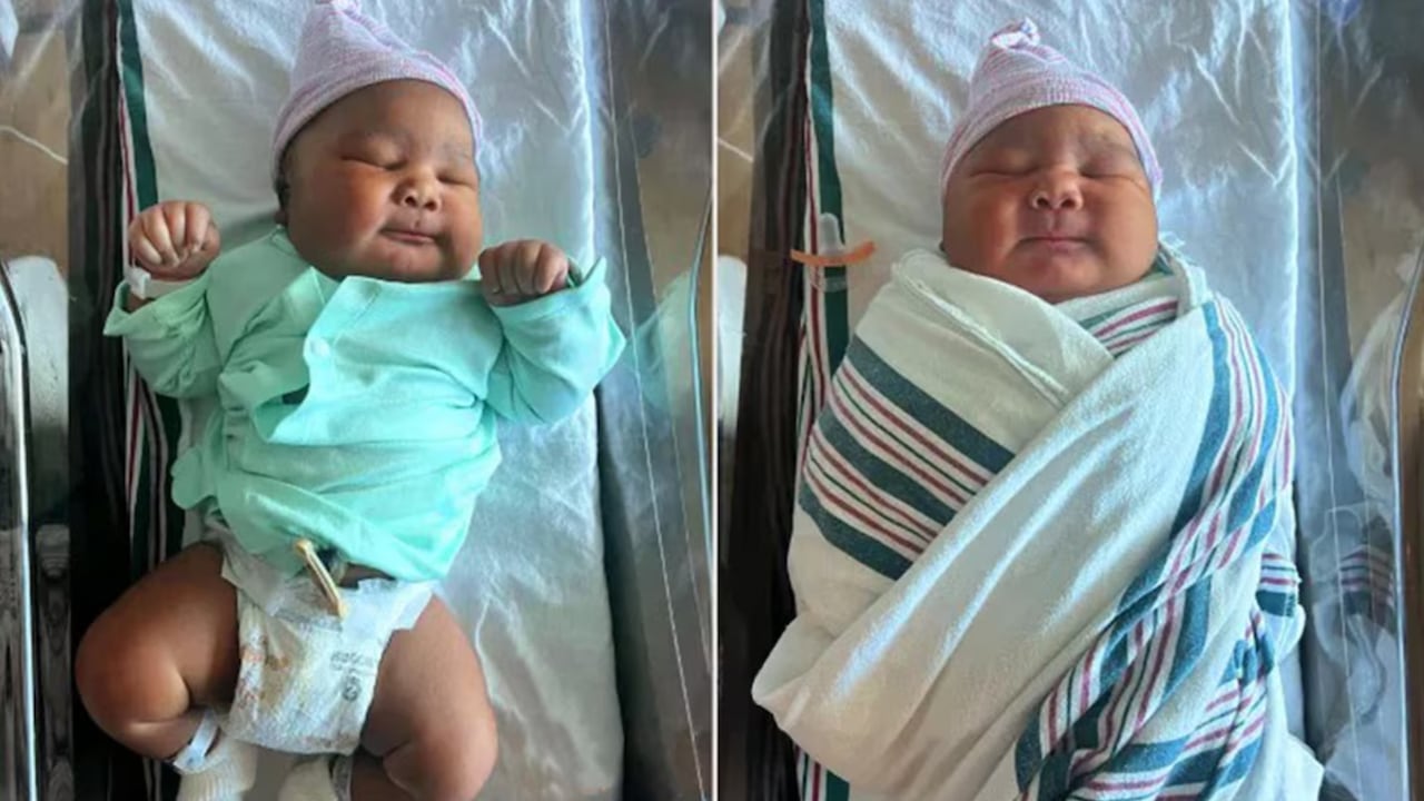 El nacimiento del bebé más grande en los 10 años de historia del centro hospitalario impactó al personal médico