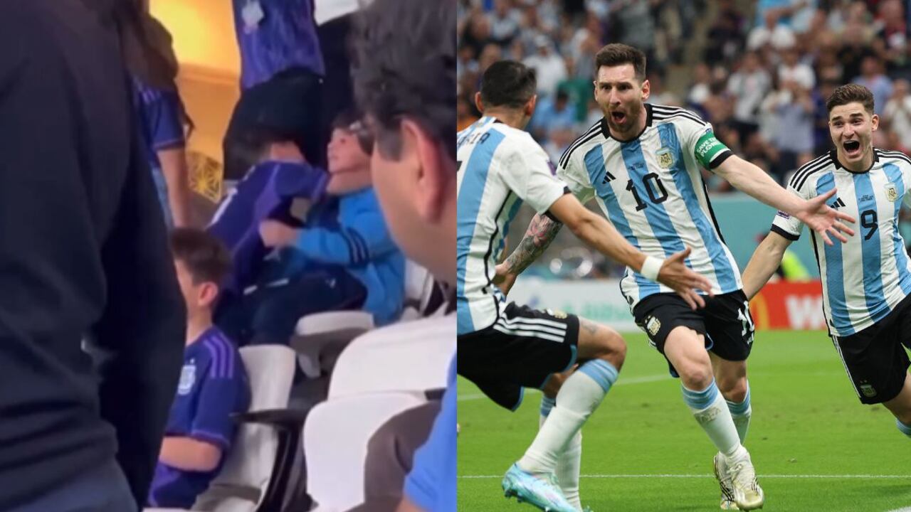 Celebración de Mateo y Ciro Messi.