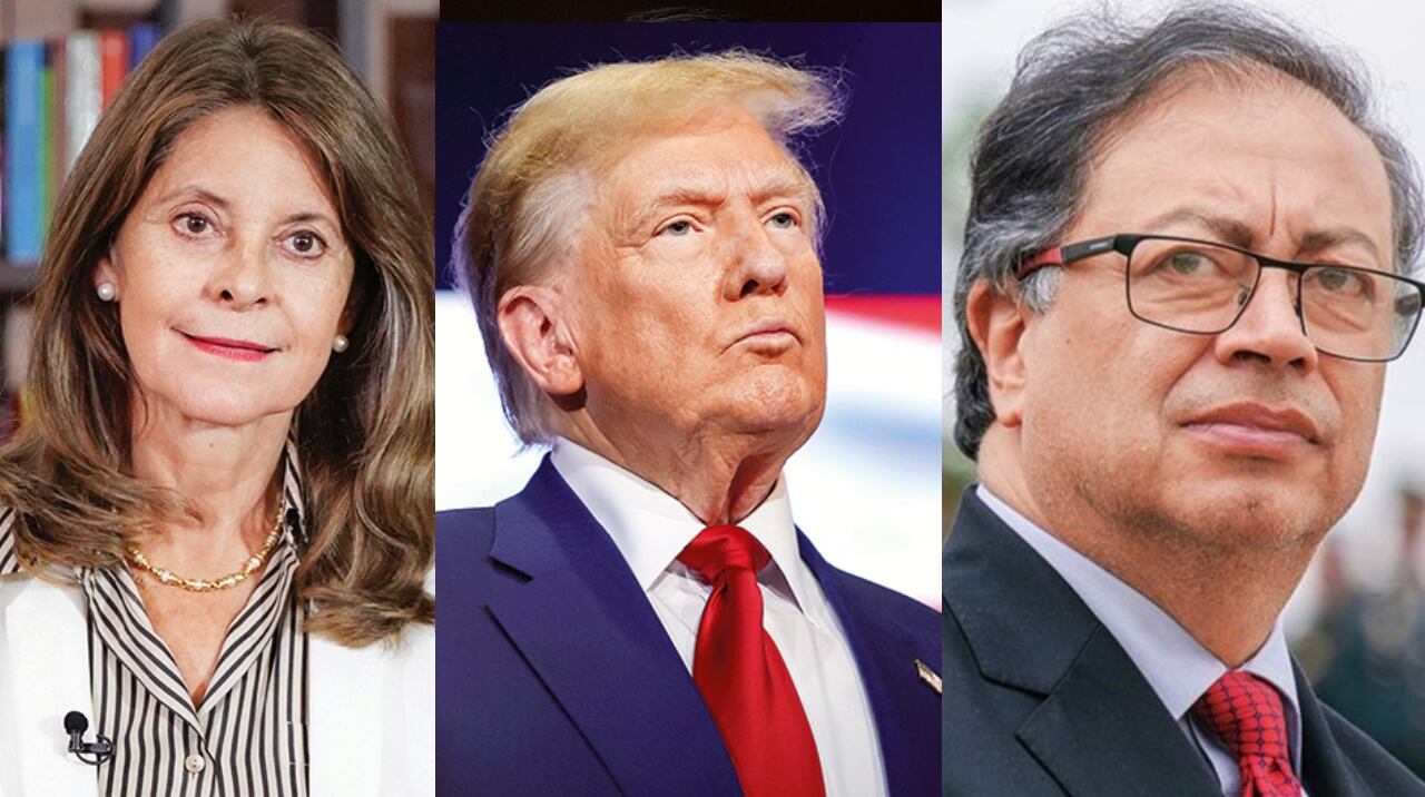 Marta Lucía Ramírez, Donald Trump y Gustavo Petro