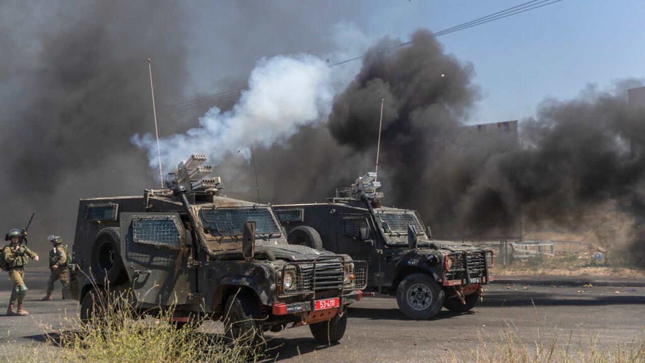Ejército de Israel controla algunas protestas en Ramallah.