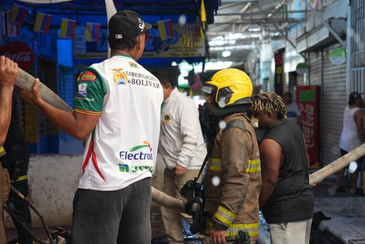 La emergencia fue controlada por los bomberos de Cartagena.