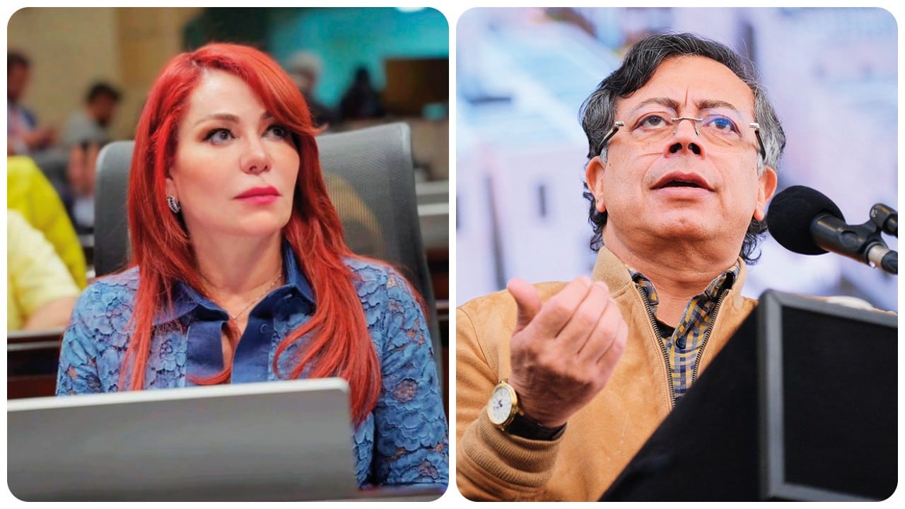 Gloria Arizabaleta y Gustavo Petro.