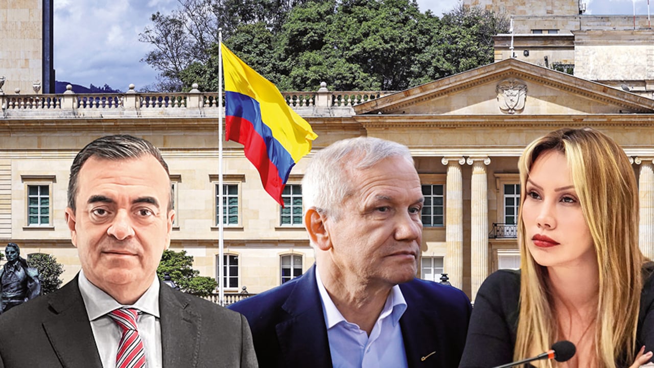 Carlos González (centro) habría dado la orden a Olmedo López (izquierda) de entregar 3.000 millones al entonces presidente del Senado, Iván Name. Sandra Ortiz habría sido “la mensajera”.