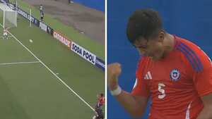 Golazo olímpico en el Sudamericano Sub-17 de Colombia. Fue Chile quien lo anotó ante Perú.