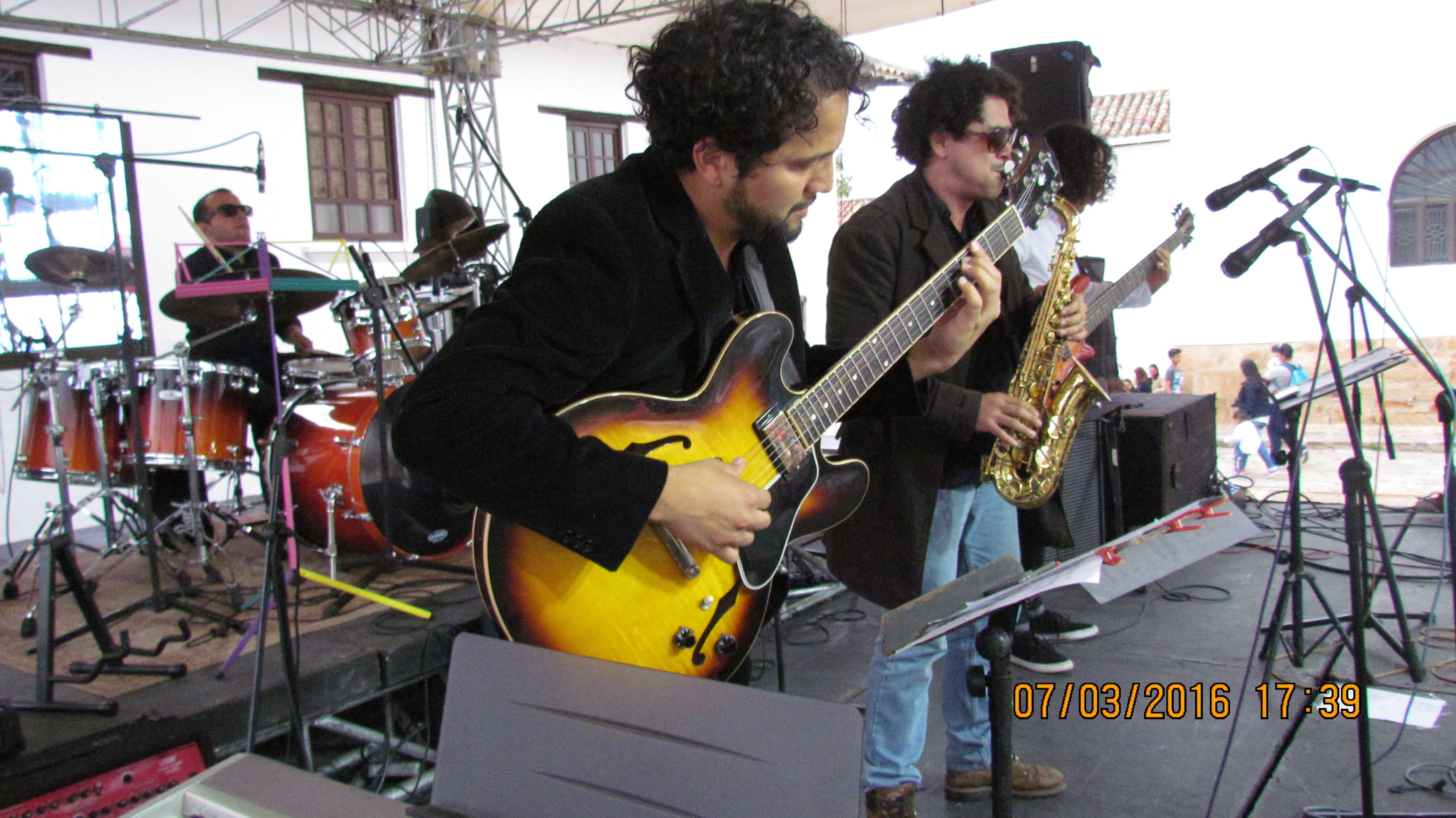 Imagen del Daniel Bahamón Quartet en el Festival de Jazz de Villa de Leyva. Cortesía del festival