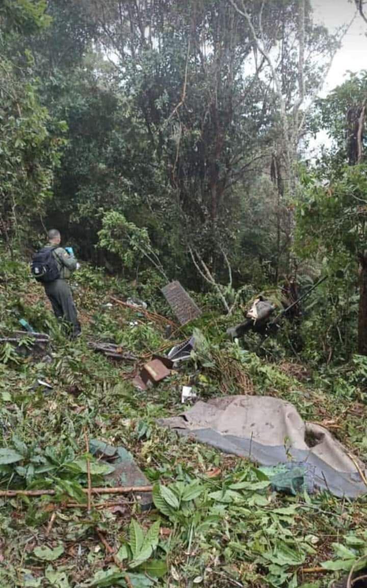 Primeras imágenes del accidente de helicóptero de la Policía.