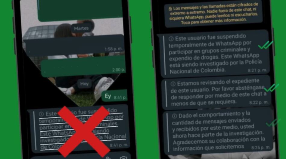 Esté alerta si recibe este tipo de mensajes.