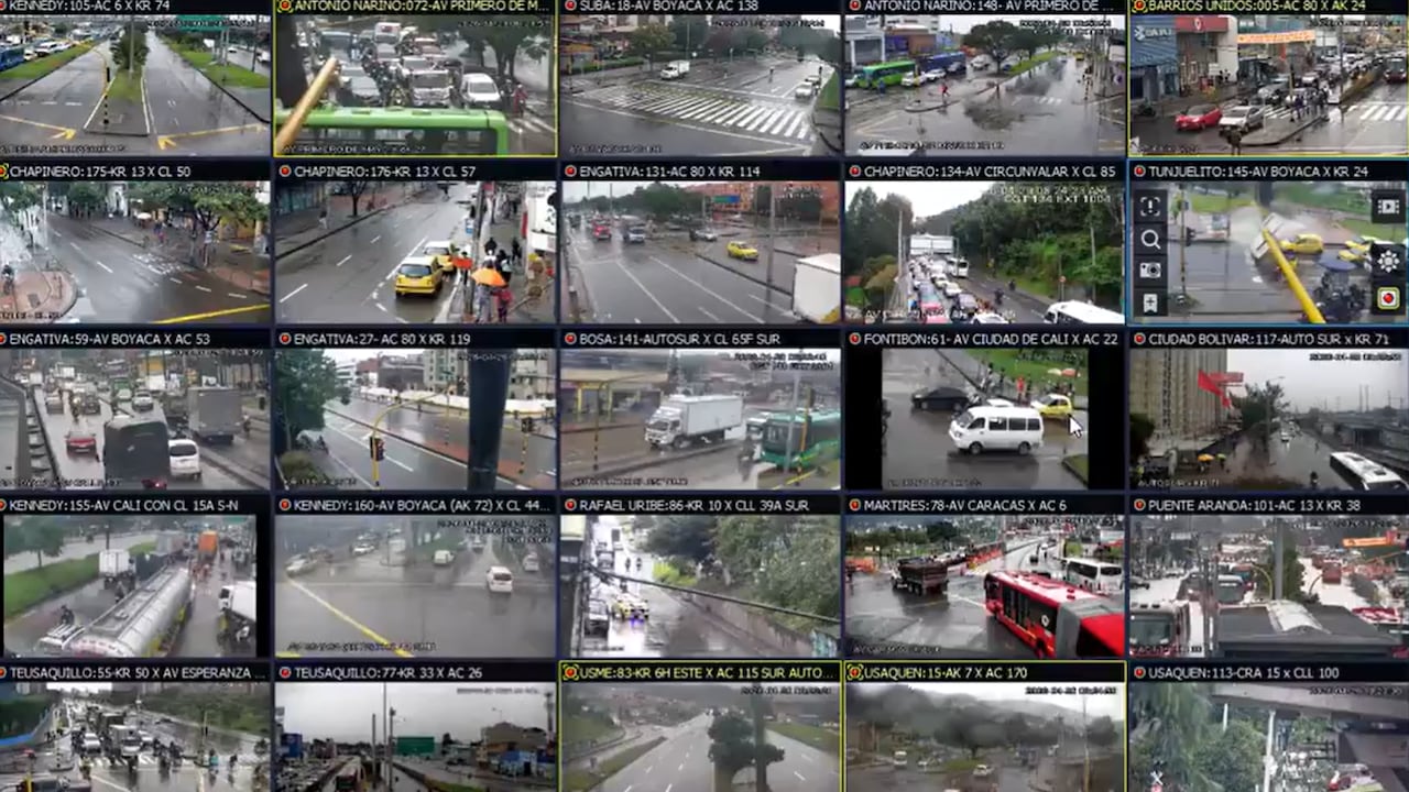 Según el IDIGER, se presentan lluvias en toda la ciudad.