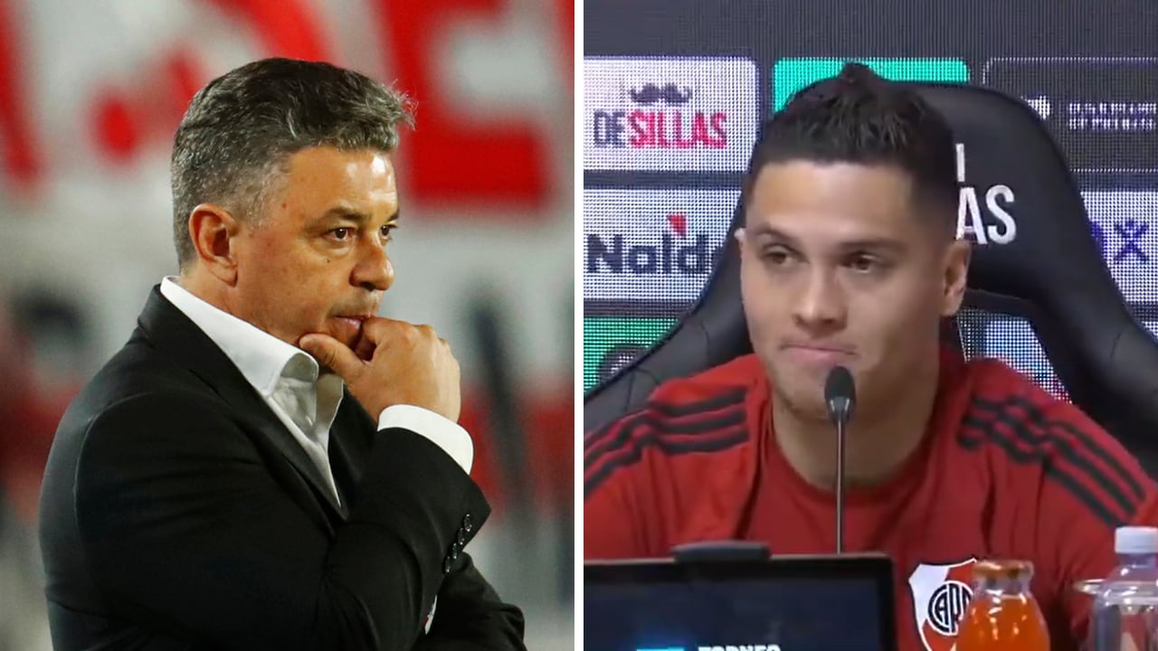La respuesta de Juan Fernando Quintero a Marcelo Gallardo por las sustituciones recurrentes en River Plate.