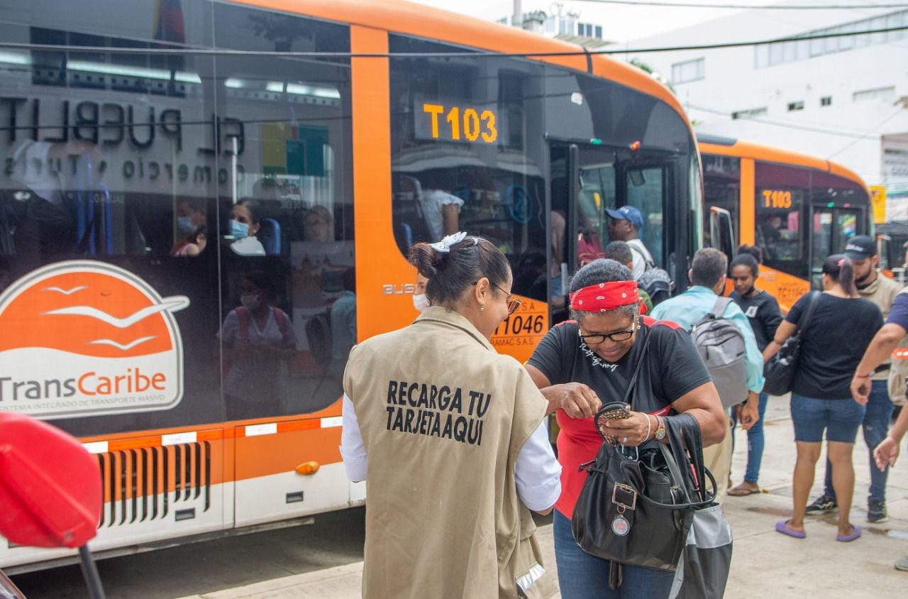 Nuevos puntos de recarga de la tarjeta Transcaribe en el barrio Bocagrande