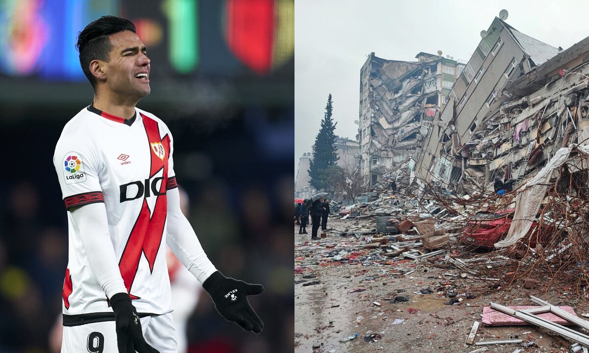Falcao, terremoto Turquía. Foto: Getty Images/Manuel Queimadelos/Quality Sport Images//Ihlas News Agency (IHA) via REUTERS