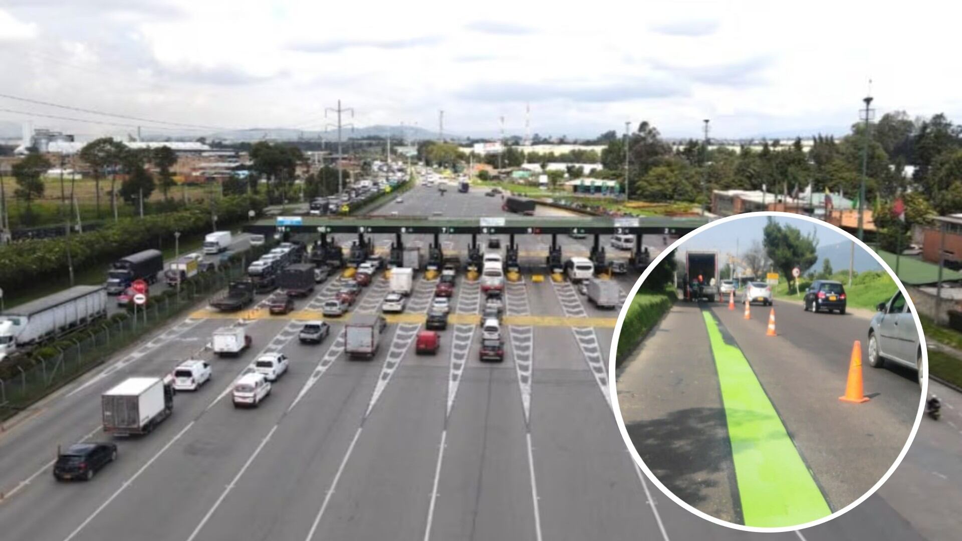 Autoridades verifican el cumplimiento del respeto del carril exclusivo para transporte escolar en el norte de Bogotá.