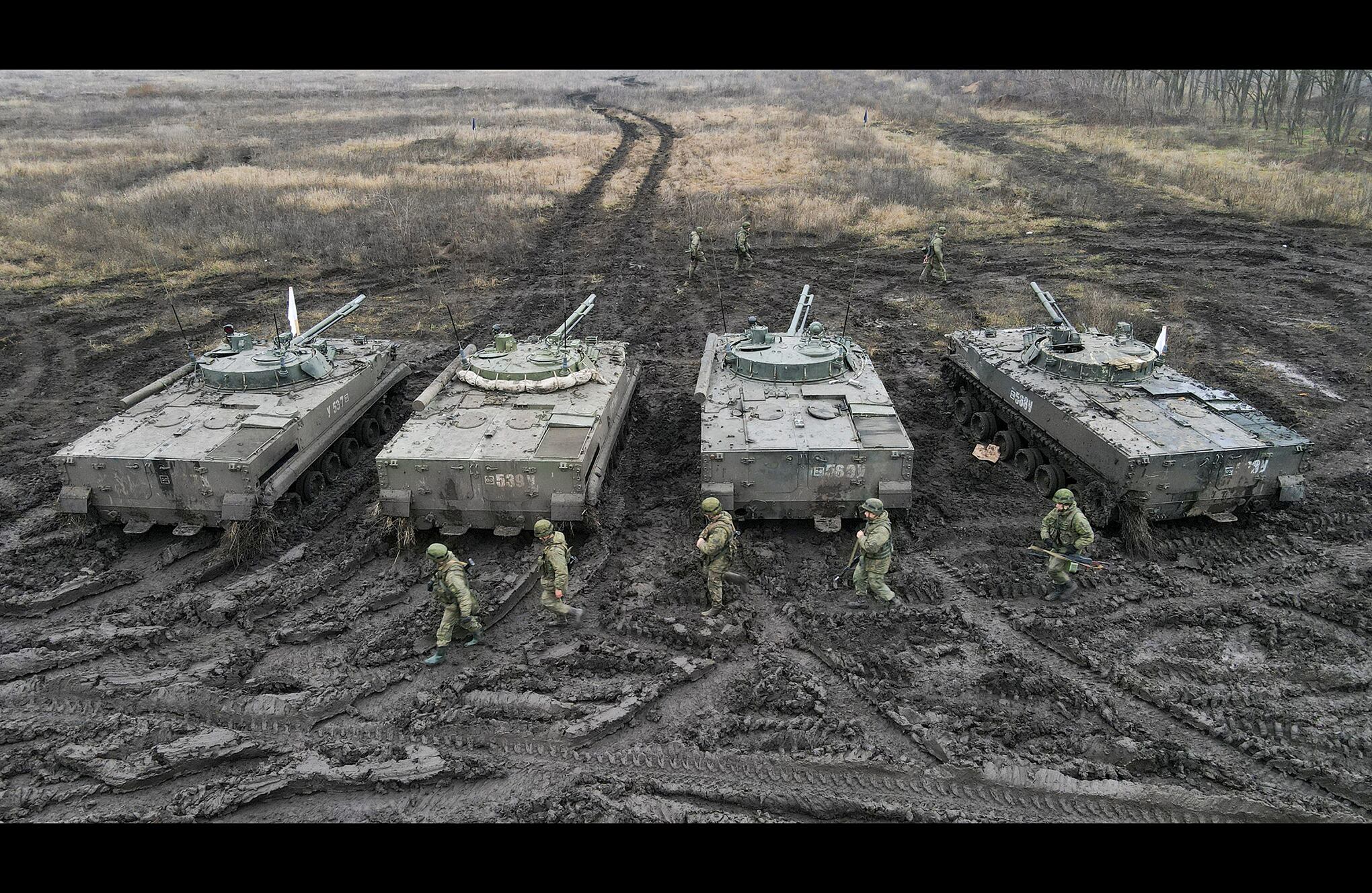 Militares rusos realizan simulacros en la región de Rostov