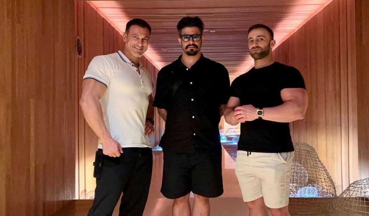 Leo Rex junto a Bahij Kaddoura y Tony Huge, dos estrellas fit del mundo masculino