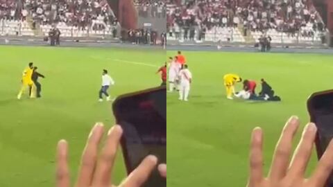 El arquero peruano evitó que un fanático llegara donde estaba Messi.