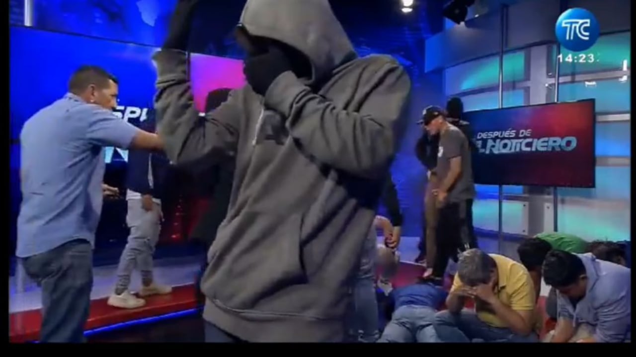 Los delincuentes se tomaron el canal de noticias