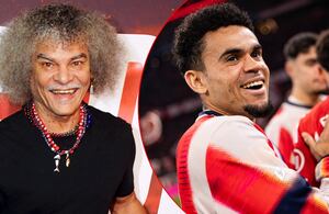 Carlos Valderrama y Luis Díaz.