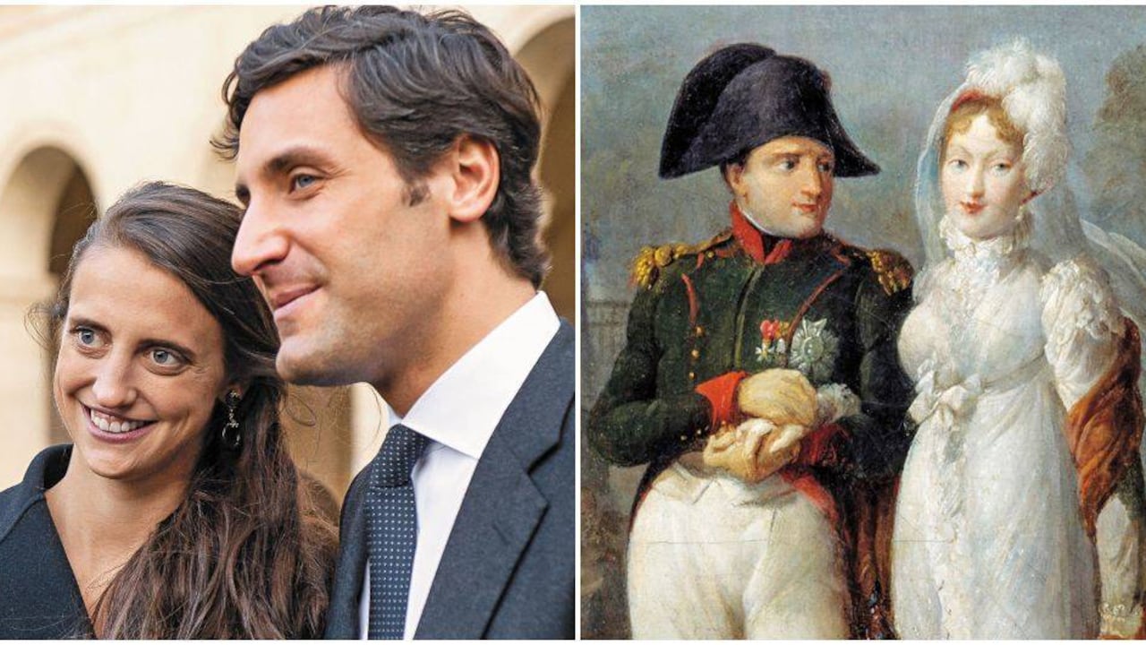 Los jóvenes replican lo sucedido en 1810, cuando Napoleón Bonaparte desposó a la archiduquesa María Luisa, hija del emperador Franz II de Austria. Fue un matrimonio por conveniencia que dio por fruto a un hijo, el rey de Roma, fallecido prematuramente.