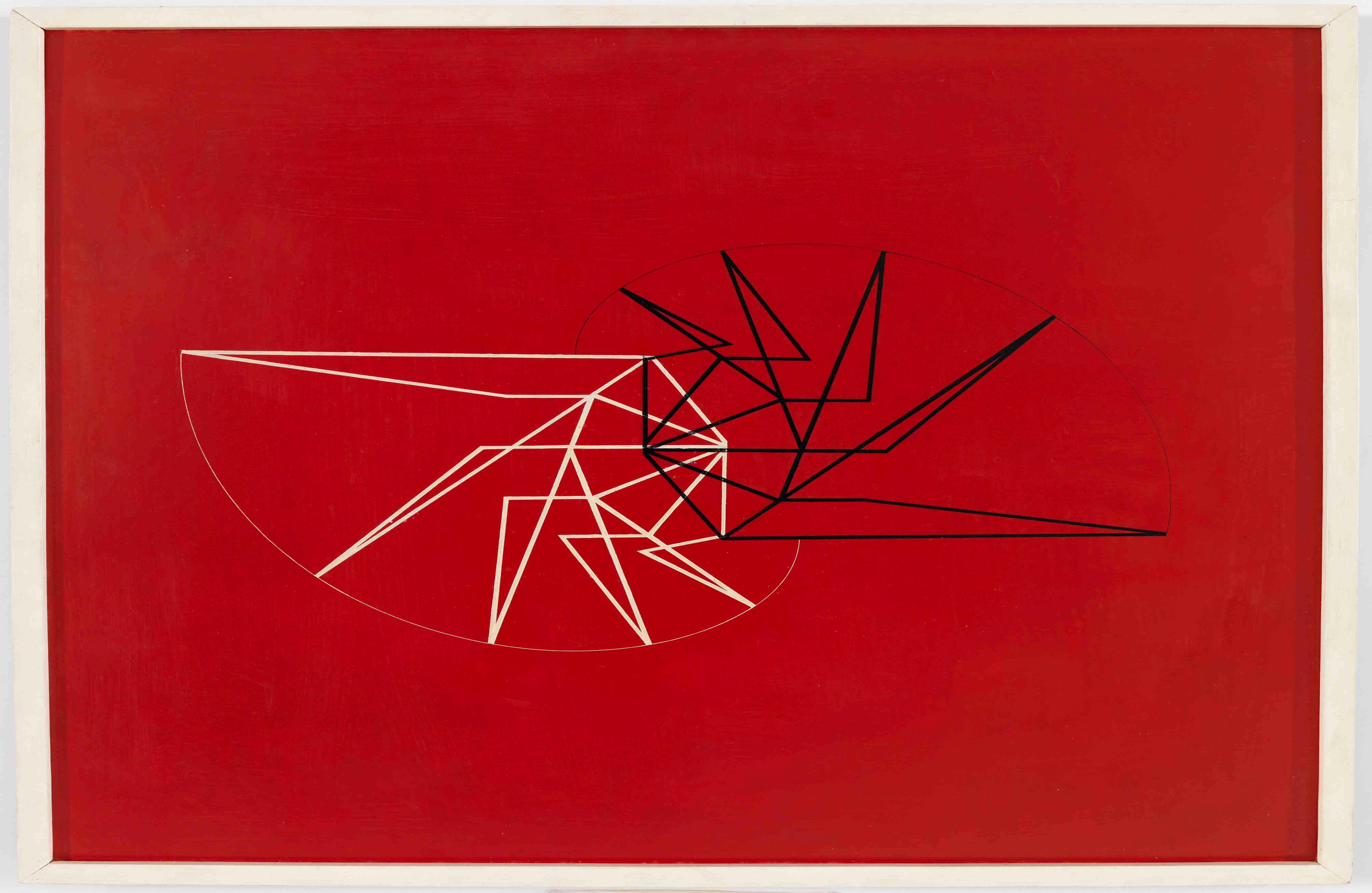 14. Waldemar Cordeiro, (Brazilian, 1925–1973). Visible Idea, 1956. Acrylic on wood.