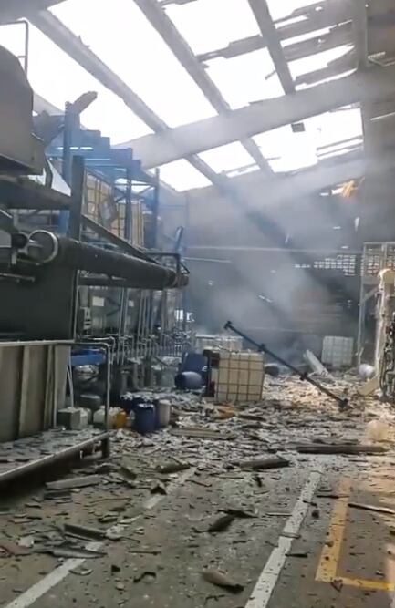 La explosión dejó 5 personas heridas.