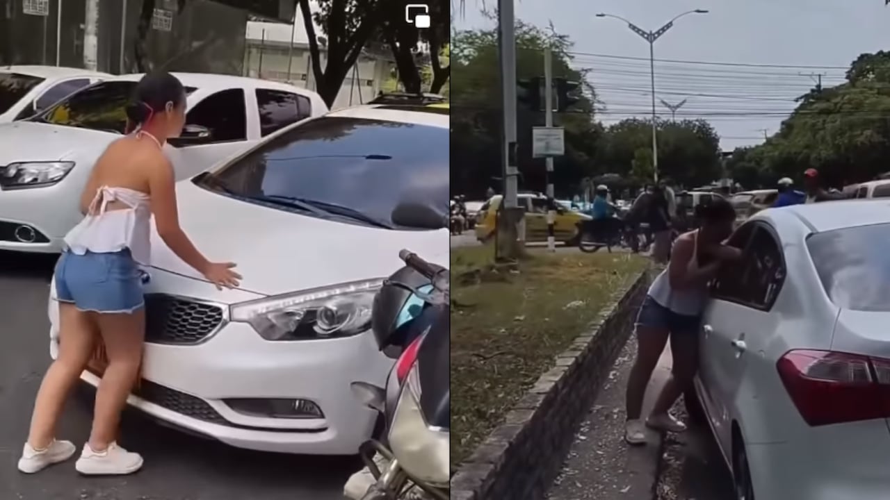 El altercado causó conmoción en una concurrida vía de Barrancabermeja.