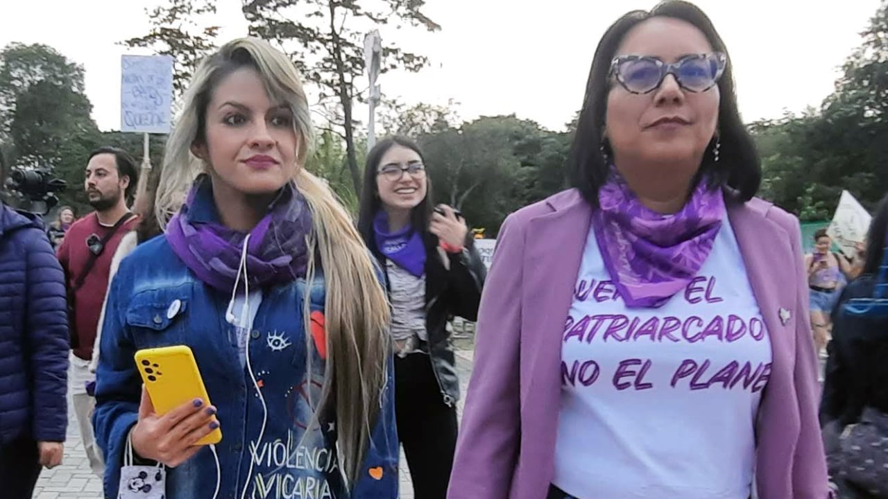 Ximena Ordóñez y la representante Alexandra Vásquez, promotoras de la ley contra la violencia vicaria en Colombia.