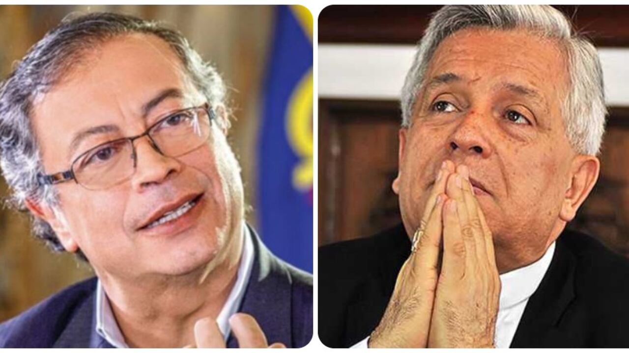 Gustavo Petro y Darío Monsalve.