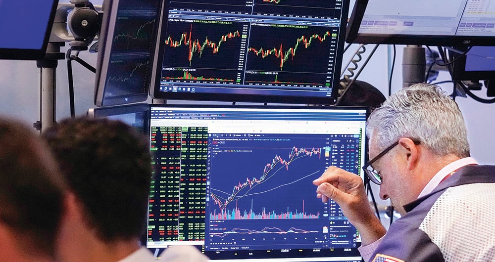 Mercado bursátil.