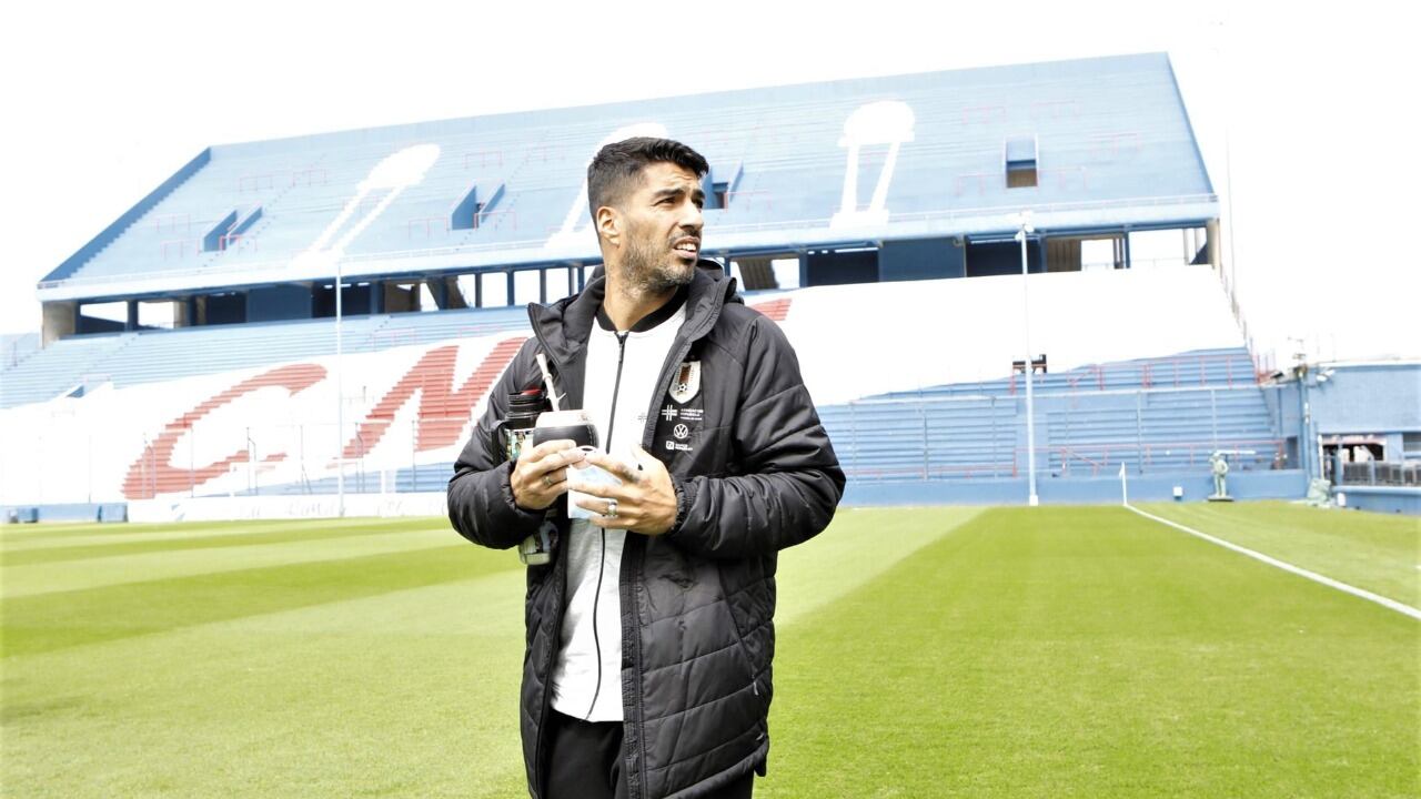 Luis Suárez en el Gran Parque central