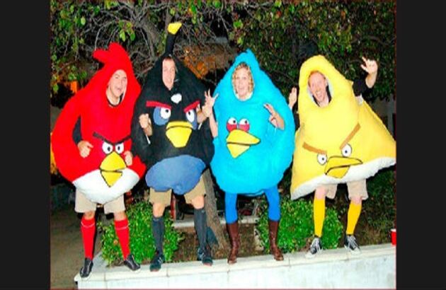 Angry birds está de moda. 