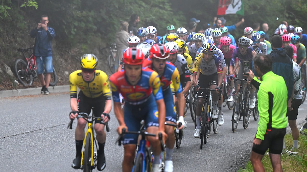 LIMONE PIEMONTE, ITALY - AUGUST 24: Egan Bernal of Colombia and Team INEOS Grenadiers competes during the La Vuelta - 80th Tour of Spain 2025, Stage 2 a 159.5km stage from Alba to Limone Piemonte 1389m / #UCIWT / on August 24, 2025 in Limone Piemonte, Italy. (Photo by Tim de Waele/Getty Images)