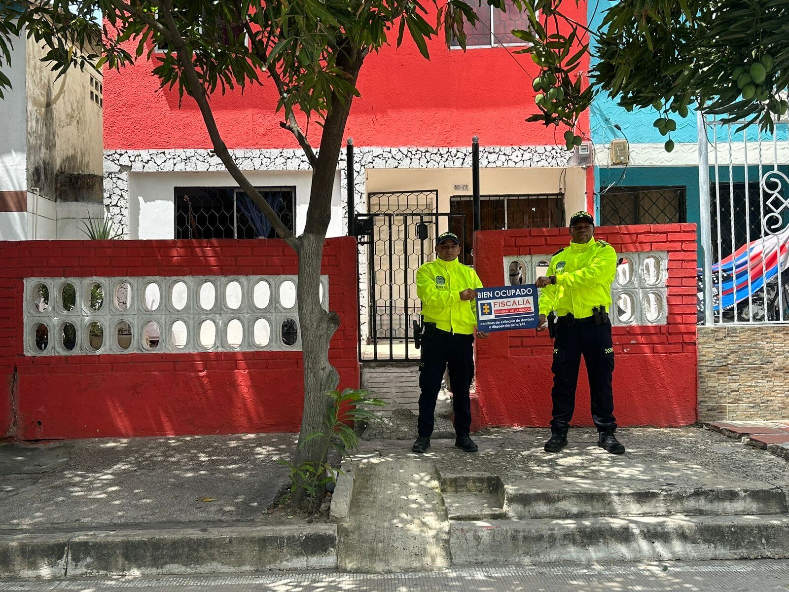 Propiedad ocupada con fines de extinción de domino perteneciente al Clan del Golfo, según la Policía.