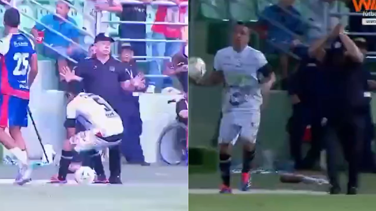 Técnico de Once Caldas saltó tras sentir cerca el rayo en el juego de Liga BetPlay