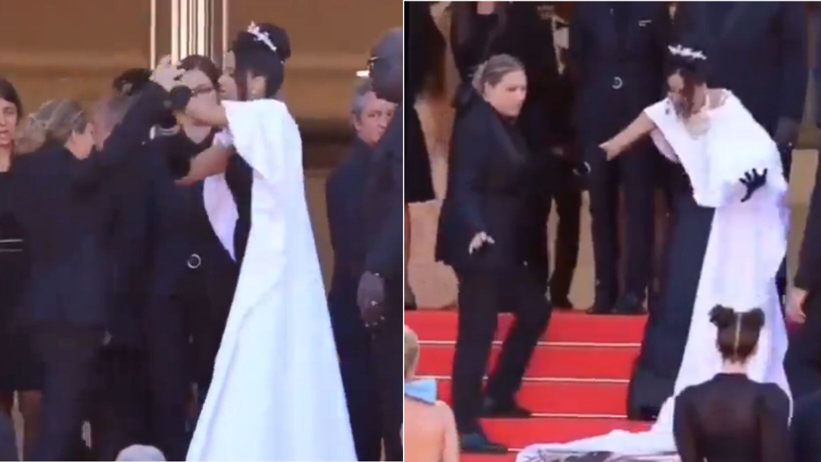Guardia de seguridad de Cannes causó polémica por alternado que tuvo con la actriz Massiel Taveras en plena alfombra roja