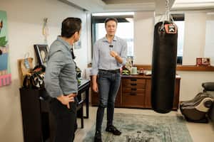 Juan Diego Alvira con Daniel Quintero Alcalde de Medellín