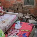 Dos menores resultaron quemados con la explosión.