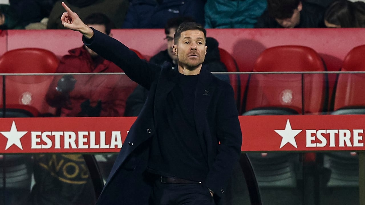 Xabi Alonso en el último partido de Real Madrid.