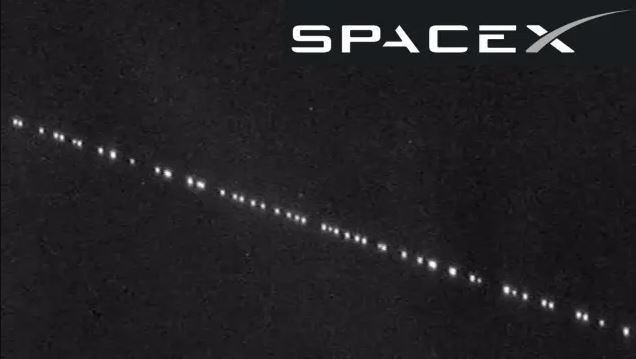 Caravana de satélites de Starlink