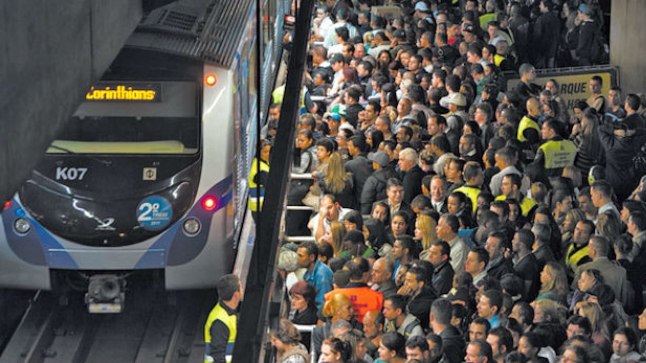 Metro de Sao Pablo, Brasil. Foto: AFP.