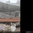 El edificio colapsó, dejando enterradas a varias personas.