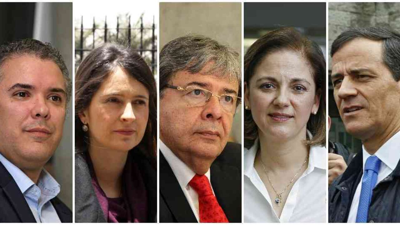 Los cinco precandidatos del Centro Democrático siguen en la puja.