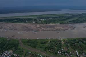 Bajos niveles del río Amazonas (Foto: Defensoría del Pueblo)