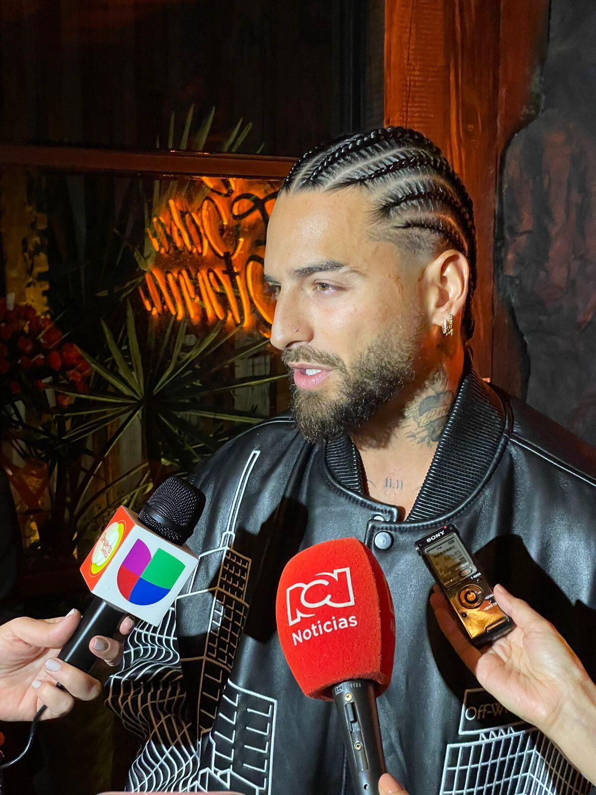 Maluma, en la inauguración de su restaurante Casa Eterna