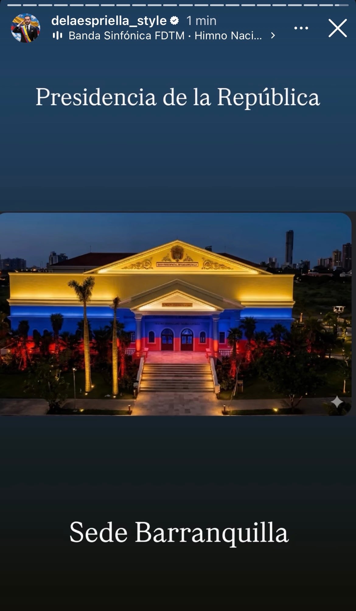 Fachada de la sede de Gobierno en Barranquilla