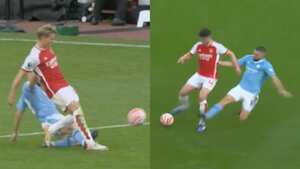 Mateo Kovacic cometió dos fuertes infracciones en el primer tiempo.