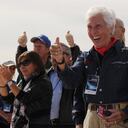 Wally Funk, la mujer que viajará a Marte con Jeff Bezos (Photo by MARK RALSTON / AFP).