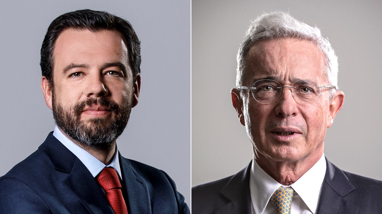 Carlos Fernando Galán y Álvaro Uribe